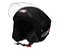 CAPACETE TORK NEW LIBERTY THREE PRETO FOSCO 58 - Imagem 2