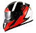 CAPACETE NORISK FF302 RIDIC BLK/WHT/RED 58/M - Imagem 3