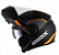 CAPACETE NORISK FF370 MIDNIGHT BLK/ORANGE 58/M - Imagem 1