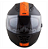 CAPACETE NORISK FF302 STONE MATTE BLK/ORANGE 58/M - Imagem 2