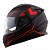 CAPACETE NORISK FF302 TARGET MATTE RED/BLACK 60/L - Imagem 1