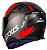 CAPACETE AXXIS EAGLE DIAGON MATT BLACK/GREY/RED 60/L - Imagem 2