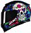 CAPACETE AXXIS EAGLE SKULL GLOSS BLACK/BLUE 56/S - Imagem 1
