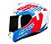 CAPACETE AXXIS DRAKEN Z96 GLOSS WHITE/RED/BLUE 58/M - Imagem 1
