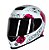 CAPACETE AXXIS EAGLE FLOWERS GLOSS WHITE/PINK 56/S - Imagem 3