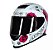 CAPACETE AXXIS EAGLE FLOWERS GLOSS WHITE/PINK 56/S - Imagem 1