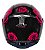 CAPACETE AXXIS EAGLE FLOWERS MATT BLACK/PINK 58/M - Imagem 3