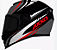 CAPACETE AXXIS EAGLE HYBRID MATT BLACK/GREY/WHITE 58/M - Imagem 1