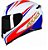 CAPACETE AXXIS EAGLE HYBRID GLOSS WHITE/BLUE/RED 58/M - Imagem 1