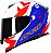 CAPACETE AXXIS EAGLE DIAGON GLOSS WHITE/BLUE/RED 60/L - Imagem 1