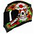 CAPACETE AXXIS EAGLE SKULL GLOSS BLACK/YELLOW 58/M - Imagem 1