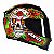 CAPACETE AXXIS EAGLE SKULL GLOSS BLACK/YELLOW 58/M - Imagem 2