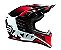 CAPACETE ASW CORE RUSH VERMELHO/BRANCO 56 - Imagem 5
