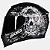 CAPACETE AXXIS EAGLE SKULL MATT BLACK/GREY 60/L - Imagem 1