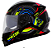 CAPACETE NORISK FF302 SCREEN BLK/GRE/ORG/BLUE 58/M - Imagem 1