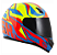 CAPACETE NORISK FF391 CUTTING LT BLU/HV YLW/RED 58/M - Imagem 2