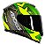 CAPACETE AXXIS EAGLE DIAGON GLOSS GREEN/GREY/YELLOW 58/M - Imagem 2