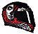 CAPACETE AXXIS EAGLE LADY CATRINA GLOSS BLACK/RED 58/M - Imagem 2