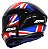 CAPACETE AXXIS DRAKEN UK GLOSS BLACK/RED/BLUE 62/XL - Imagem 2