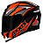 CAPACETE AXXIS EAGLE FLOWERS GLOSS BLACK/ORANGE 58/M - Imagem 1