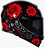 CAPACETE AXXIS EAGLE EVO GLOSS BLACK/RED 62/XL - Imagem 2