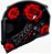 CAPACETE AXXIS EAGLE EVO GLOSS BLACK/RED 62/XL - Imagem 1