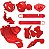 KIT V CRF 250F VERMELHO - Imagem 1