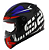 CAPACETE LS2 RAPID FF353 CROMO MATTE BLK/RED/BLUE 58/M - Imagem 1