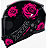 CAPACETE AXXIS EAGLE FLOWERS NEW GLOSS BLACK/PINK 56/S - Imagem 1