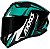 CAPACETE AXXIS DRAKEN VECTOR MATT BLACK/WHITE/GREEN 58/M - Imagem 1
