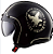 CAPACETE LS2 SPITFIRE OF599 FLIER BLK/GOLD 60/L - Imagem 1