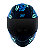 CAPACETE NORISK FF391 BED OF ROSES MATTE BLK/BLUE 56/S - Imagem 3