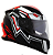 CAPACETE NORISK FF302 WIZARD BLK/RED/SIL/WHITE 58/M - Imagem 2