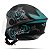CAPACETE TORK NEW LIBERTY THREE FLOWERS AZ/PT FOSCO 58 - Imagem 2