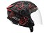 CAPACETE TORK NEW LIBERTY THREE FLOWERS VM/PT FOSCO 58 - Imagem 2