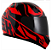 CAPACETE NORISK FF391 CUTTING WHT/BLK/RED/SILVER 58/M - Imagem 2