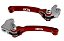 MANETE FREIO/EMBREAGEM CRF 230/CRF 250F RETRATIL VERMELHO - Imagem 1