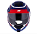 CAPACETE NORISK FF345 ROUTE SPEEDMAX MATTE BLUE/WHT/RED 58/M - Imagem 2