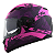 CAPACETE LS2 FF320 STREAM HYPE MATTE BLK/FUCSIA 60/L - Imagem 1
