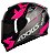 CAPACETE AXXIS EAGLE DIAGON GLOSS BLACK/PINK 56/S - Imagem 1