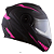 CAPACETE NORISK FF345 ROUTE MOTION MATTE BLK/PINK 58/M - Imagem 1