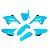 KIT PLASTICOS CRF 230 15 AZUL NEON R1DE - Imagem 1