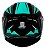 CAPACETE AXXIS DRAKEN VECTOR MATT BLACK/WHITE/GREEN 60/L - Imagem 3
