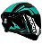 CAPACETE AXXIS DRAKEN VECTOR MATT BLACK/WHITE/GREEN 60/L - Imagem 4