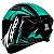 CAPACETE AXXIS DRAKEN VECTOR MATT BLACK/WHITE/GREEN 60/L - Imagem 2