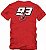 CAMISETA ALL BOY MARQUEZ CAPACETE VERMELHO GG - Imagem 2