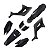 KIT PLASTICOS CRF 250F PRETO RIDE - Imagem 1