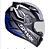 CAPACETE EBF NEW SPARK SPOT PT/FOSCO/AZUL 58 - Imagem 1