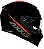 CAPACETE AXXIS EAGLE SV SOLID GLOSS BLACK/RED 60/L - Imagem 4
