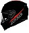 CAPACETE AXXIS EAGLE SV SOLID GLOSS BLACK/RED 60/L - Imagem 1